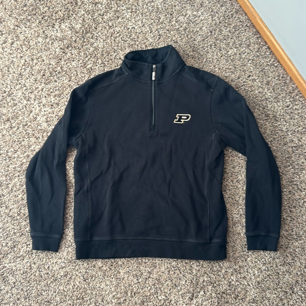 Purdue 1/4 zip Tommy Bahama